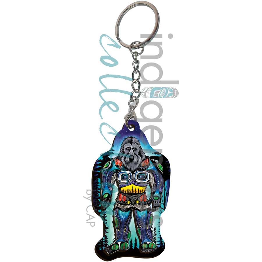 Walking Tall 3D Keychain by artist Jessica Somers. Indigenous Collection.