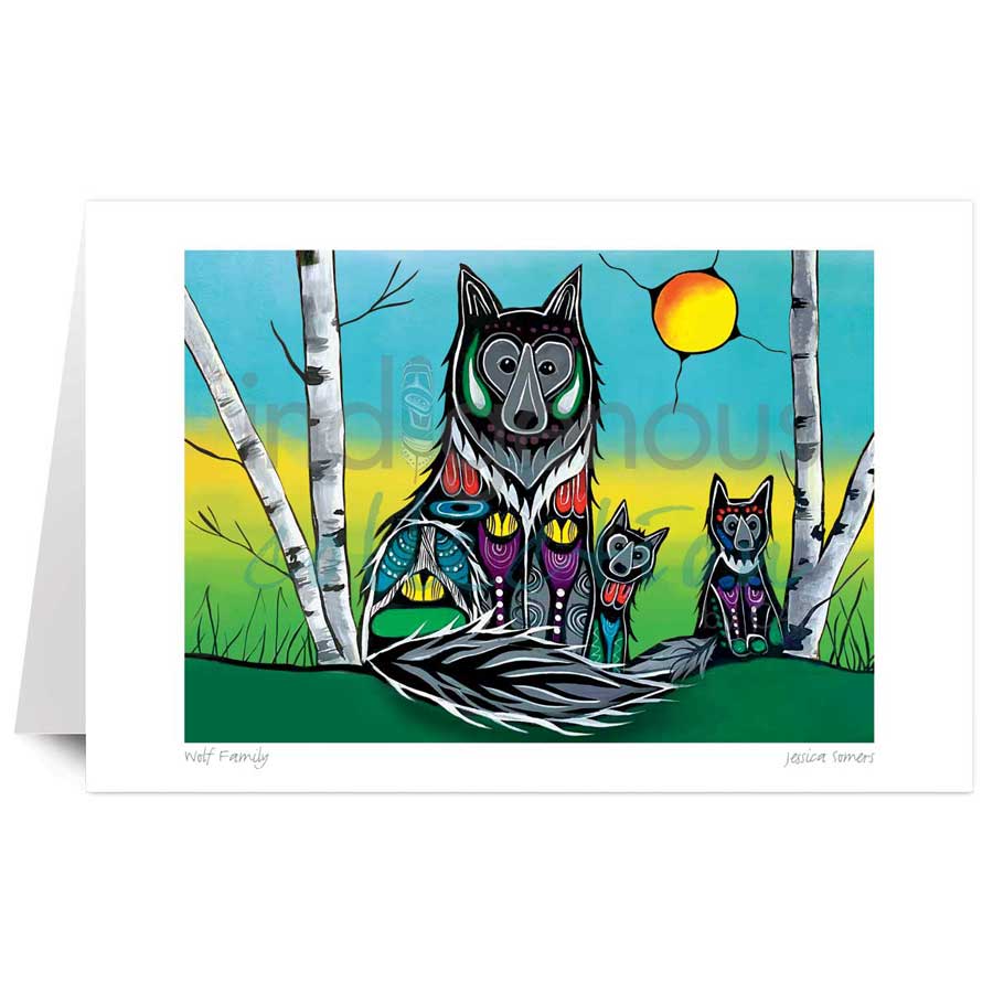 Wolf Family by artist Jessica Somers
