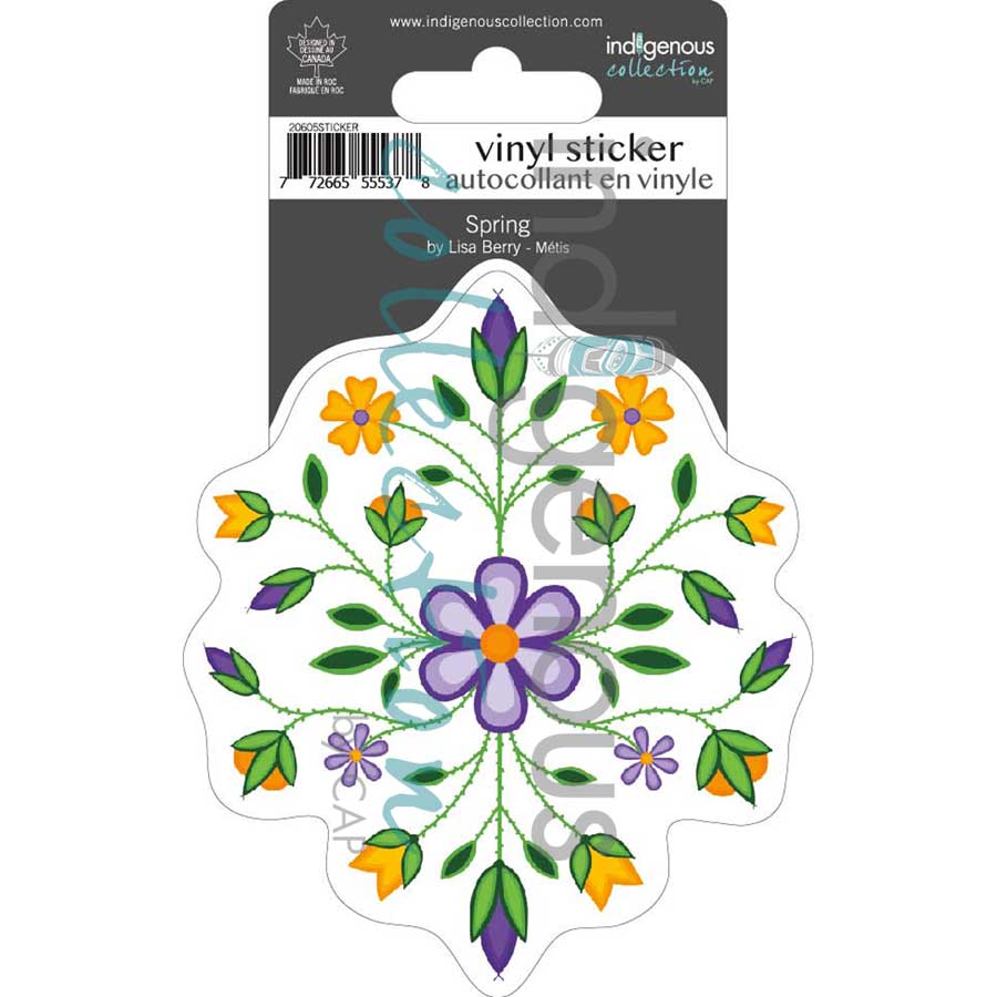 Spring Vinyl Die-Cut Sticker by artist Lisa Berry