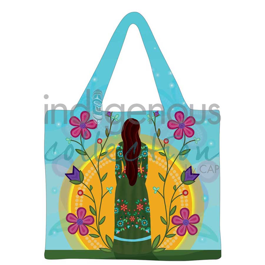 Shine On Reusable Shopping Bag by artist Lisa Berry. Indigenous Collection.