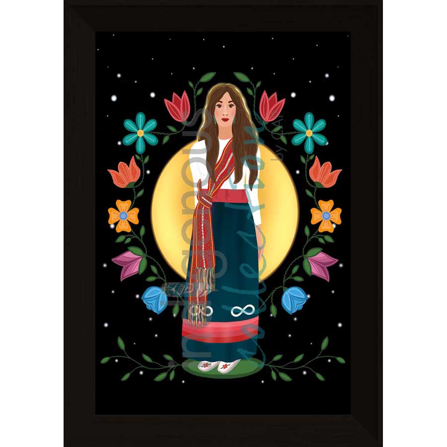 Métis Woman by artist Lisa Berry - Métis. Indigenous Collection