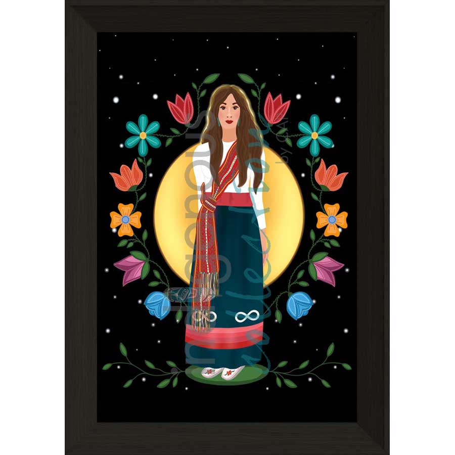 Métis Woman by artist Lisa Berry - Métis. Indigenous Collection