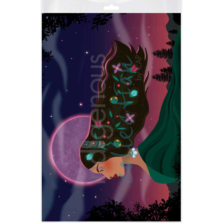 She is the Land by artist Lisa Berry - Métis. Indigenous Collection