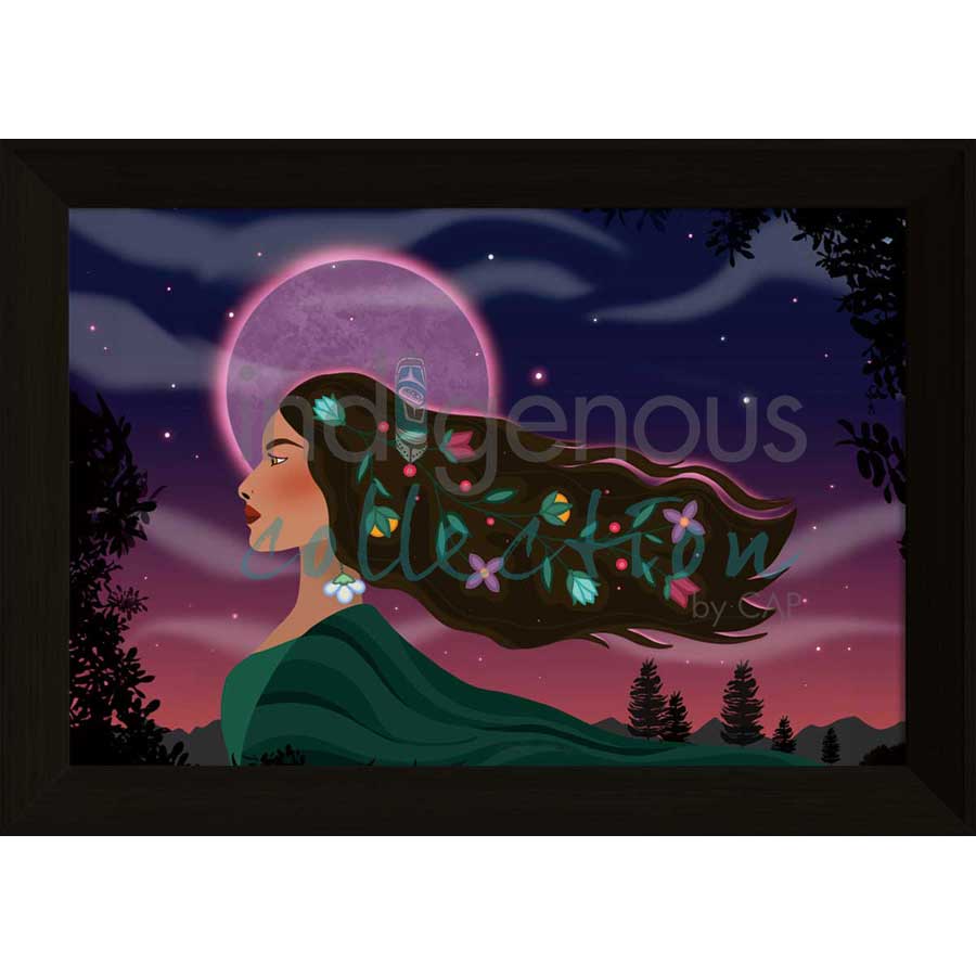 She is the Land by artist Lisa Berry - Métis. Indigenous Collection