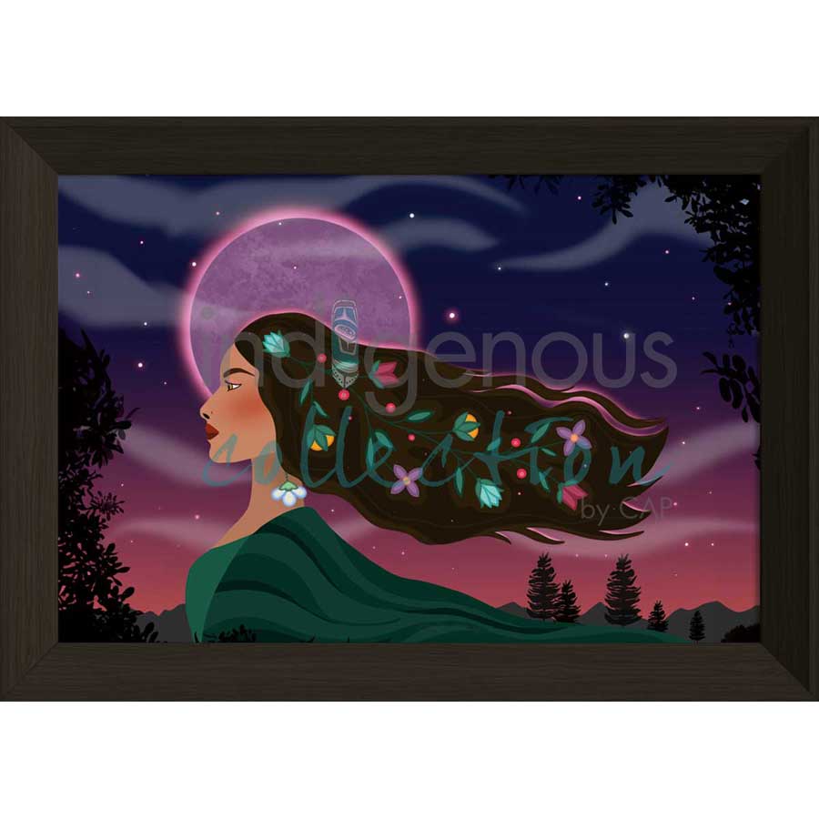She is the Land by artist Lisa Berry - Métis. Indigenous Collection
