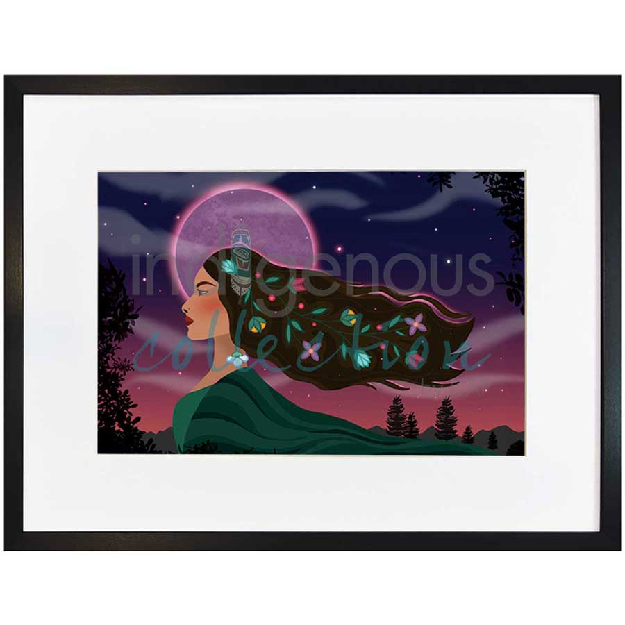 She is the Land by artist Lisa Berry - Métis. Indigenous Collection