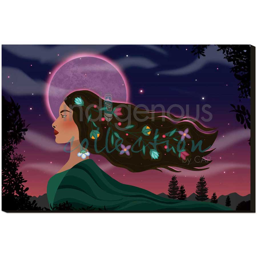 She is the Land by artist Lisa Berry - Métis. Indigenous Collection