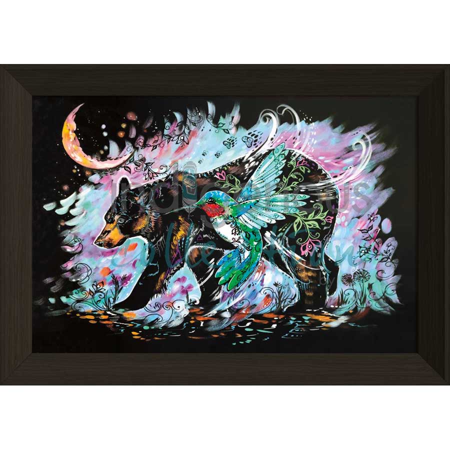 Hummingbear by artist Carla Joseph - Métis/Cree. Indigenous Collection