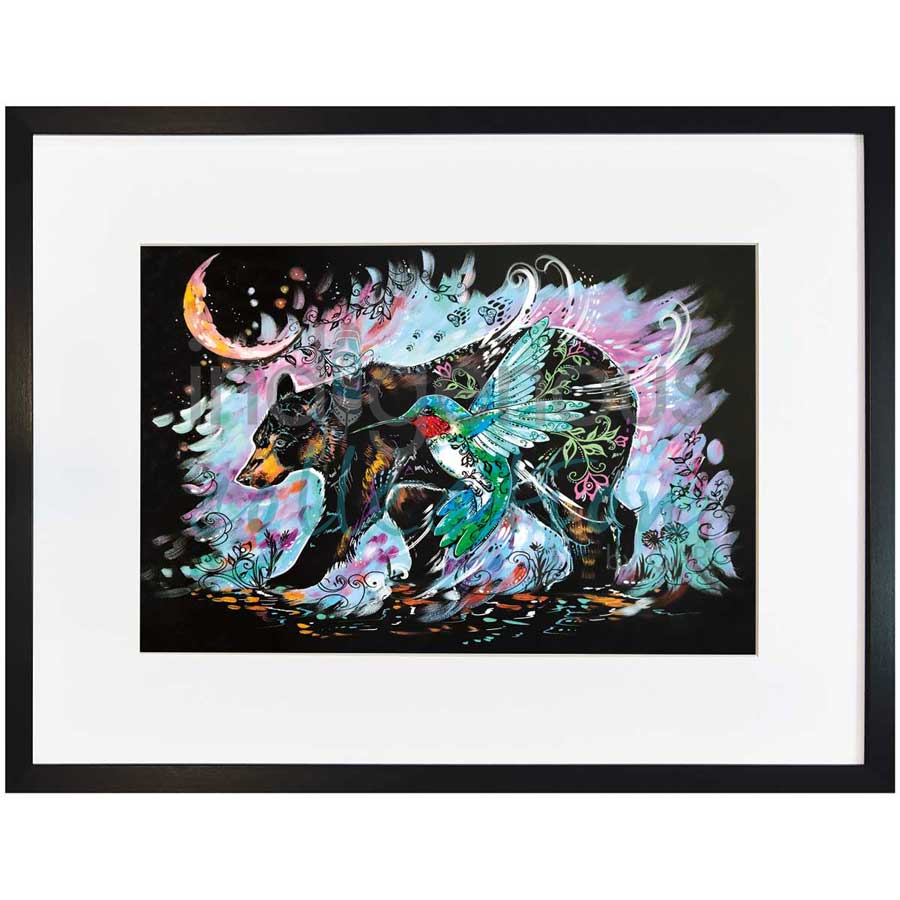 Hummingbear by artist Carla Joseph - Métis/Cree. Indigenous Collection