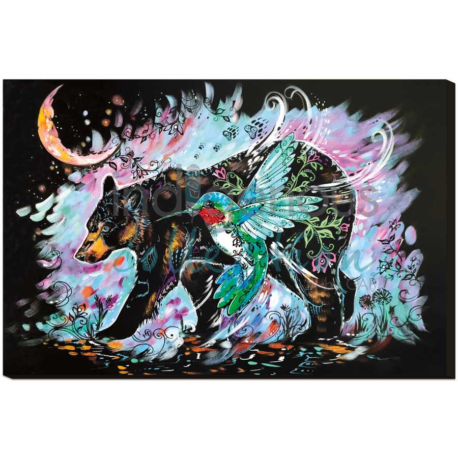 Hummingbear by artist Carla Joseph - Métis/Cree. Indigenous Collection