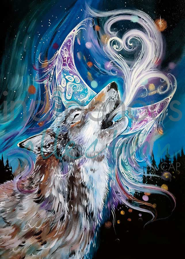 Wolf Moon by artist Carla Joseph
