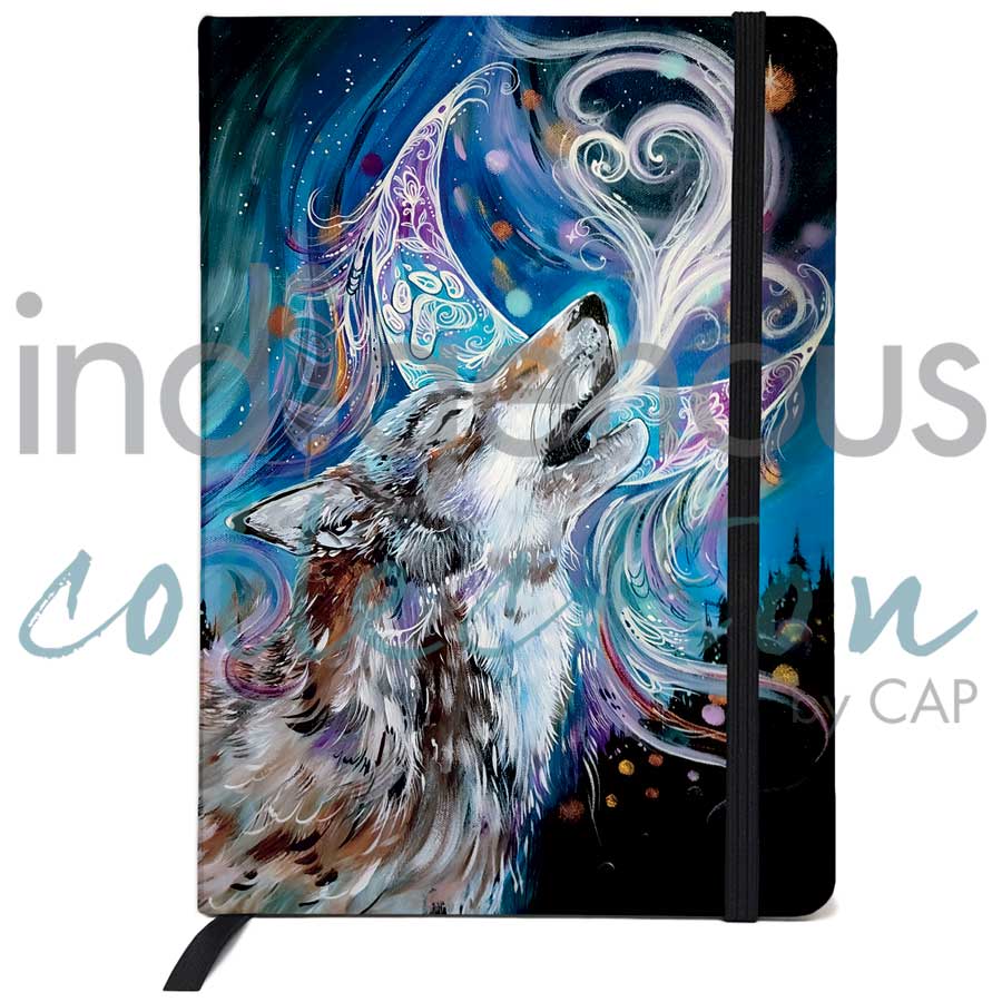 Wolf Moon Journal by artist Carla Joseph. Indigenous Collection.