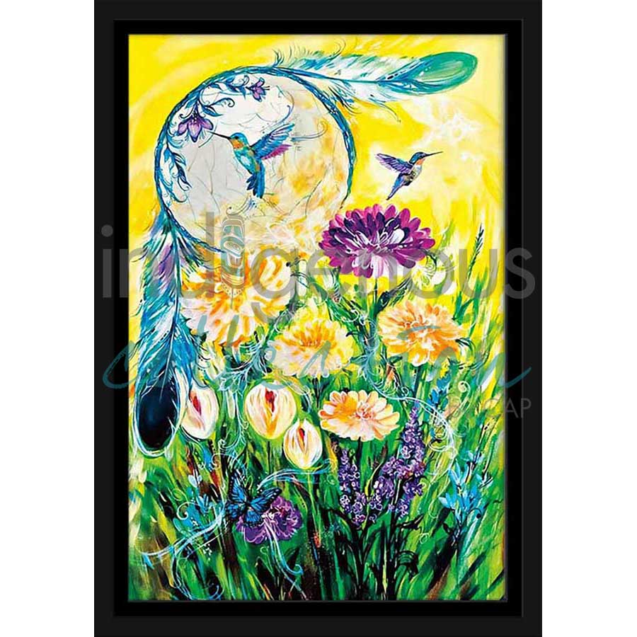Flower Bloom by artist Carla Joseph - Métis/Cree. Indigenous Collection