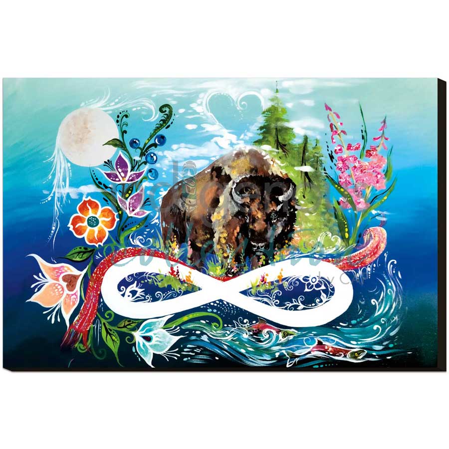 Metis Pride by artist Carla Joseph - Métis/Cree. Indigenous Collection