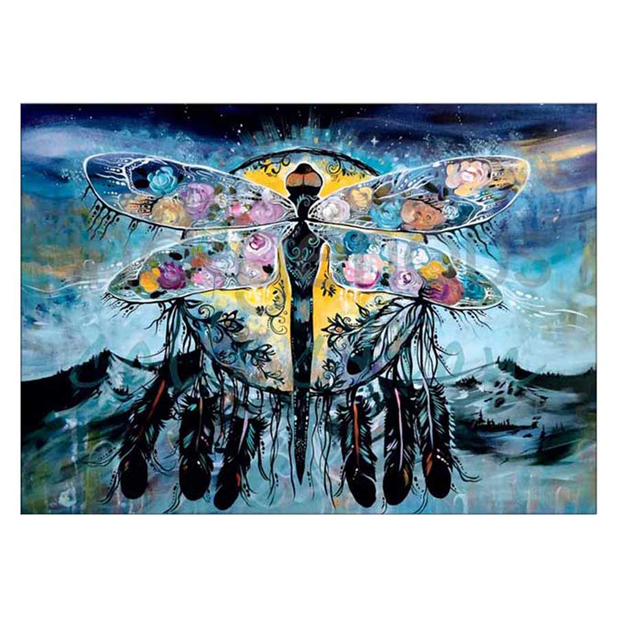 Blue Mountain Dragonfly Canvas Prints
