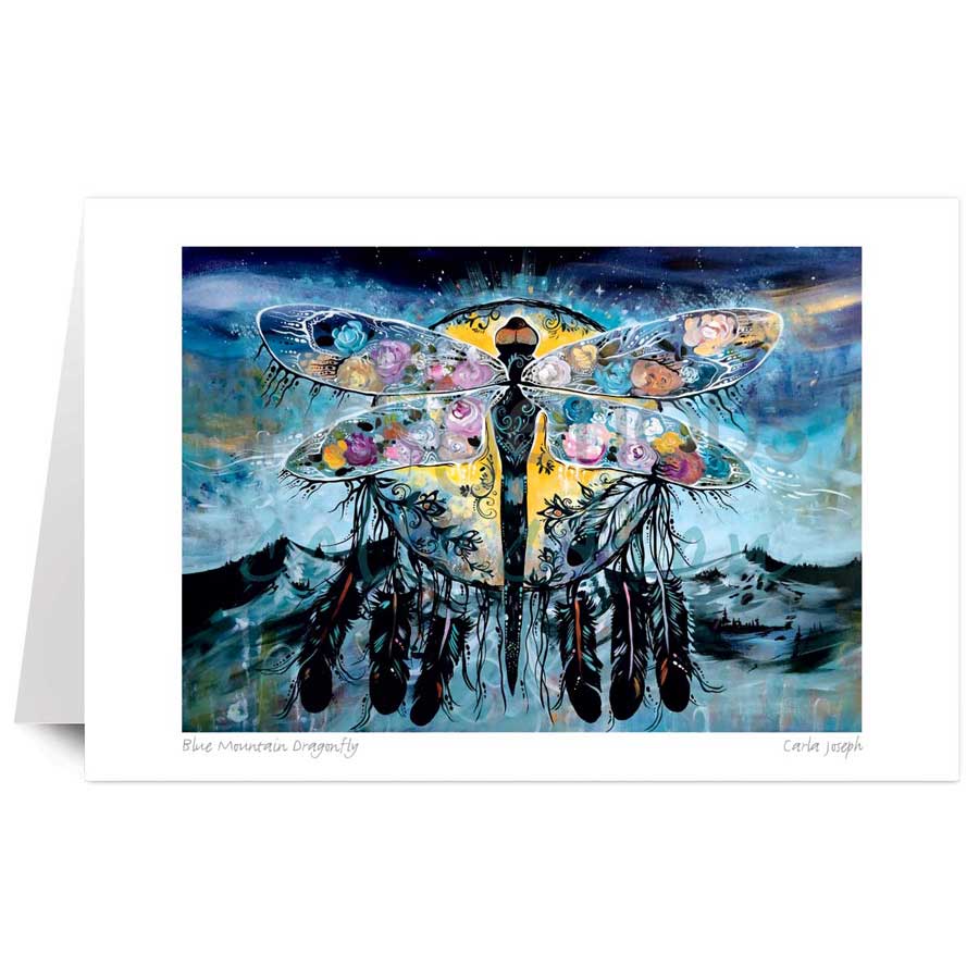 Blue Mountain Dragonfly by artist Carla Joseph