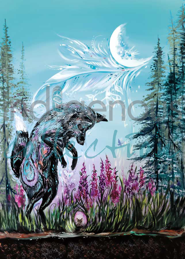 Playful Fox by artist Carla Joseph