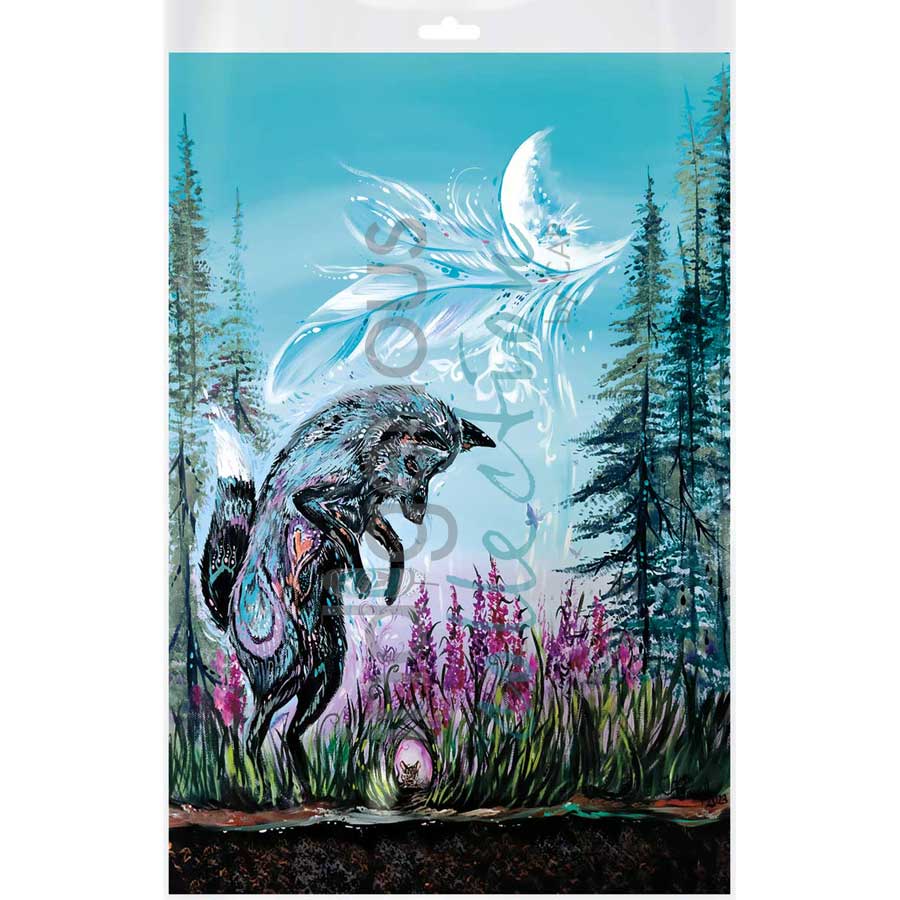 Playful Fox by artist Carla Joseph - Métis/Cree. Indigenous Collection
