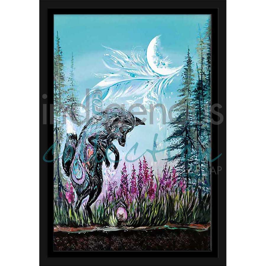 Playful Fox by artist Carla Joseph - Métis/Cree. Indigenous Collection