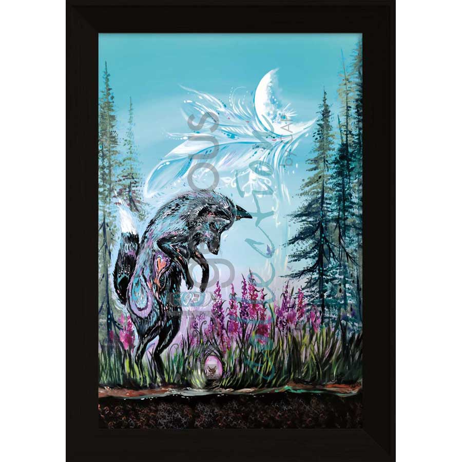 Playful Fox by artist Carla Joseph - Métis/Cree. Indigenous Collection
