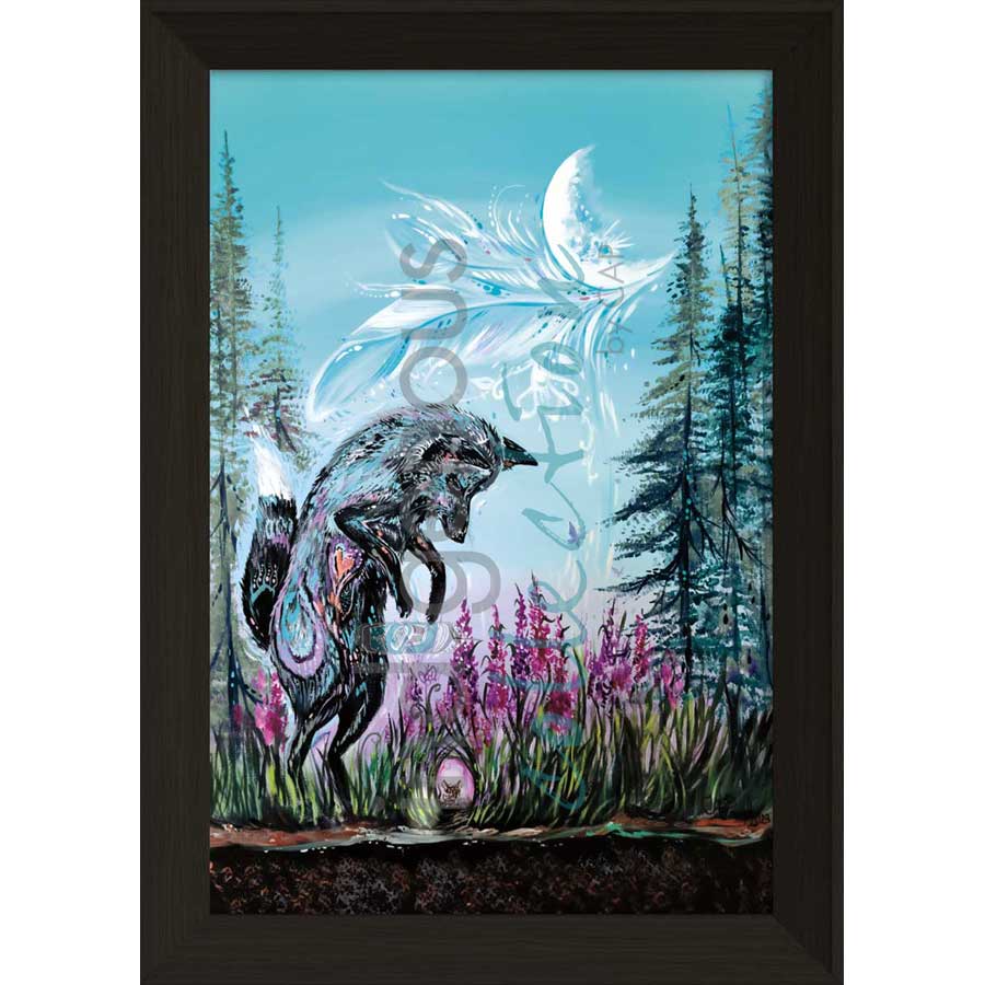 Playful Fox by artist Carla Joseph - Métis/Cree. Indigenous Collection