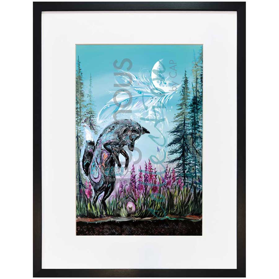 Playful Fox by artist Carla Joseph - Métis/Cree. Indigenous Collection