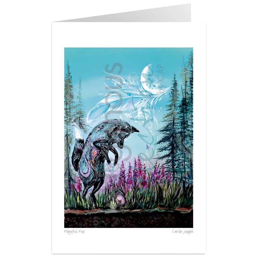 Playful Fox by artist Carla Joseph