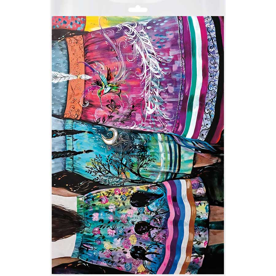 Sisters Always by artist Carla Joseph - Métis/Cree. Indigenous Collection