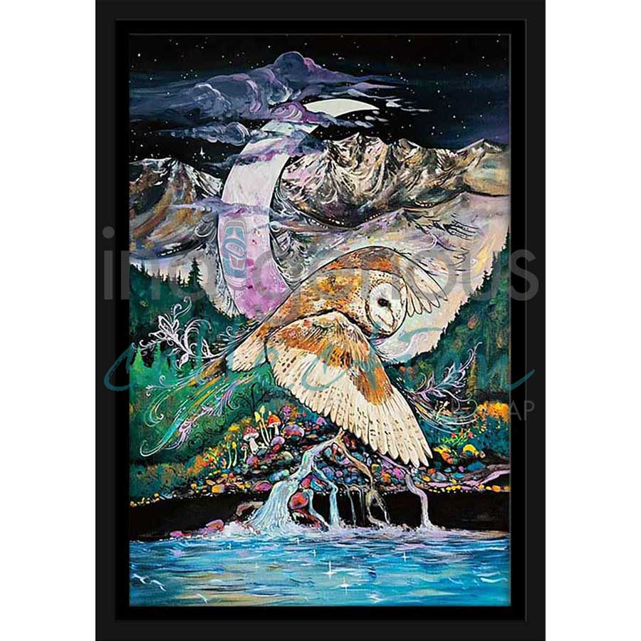 Owl Mountain by artist Carla Joseph - Métis/Cree. Indigenous Collection