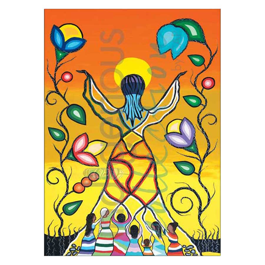 Woman Rising with Grandmothers Canvas Prints