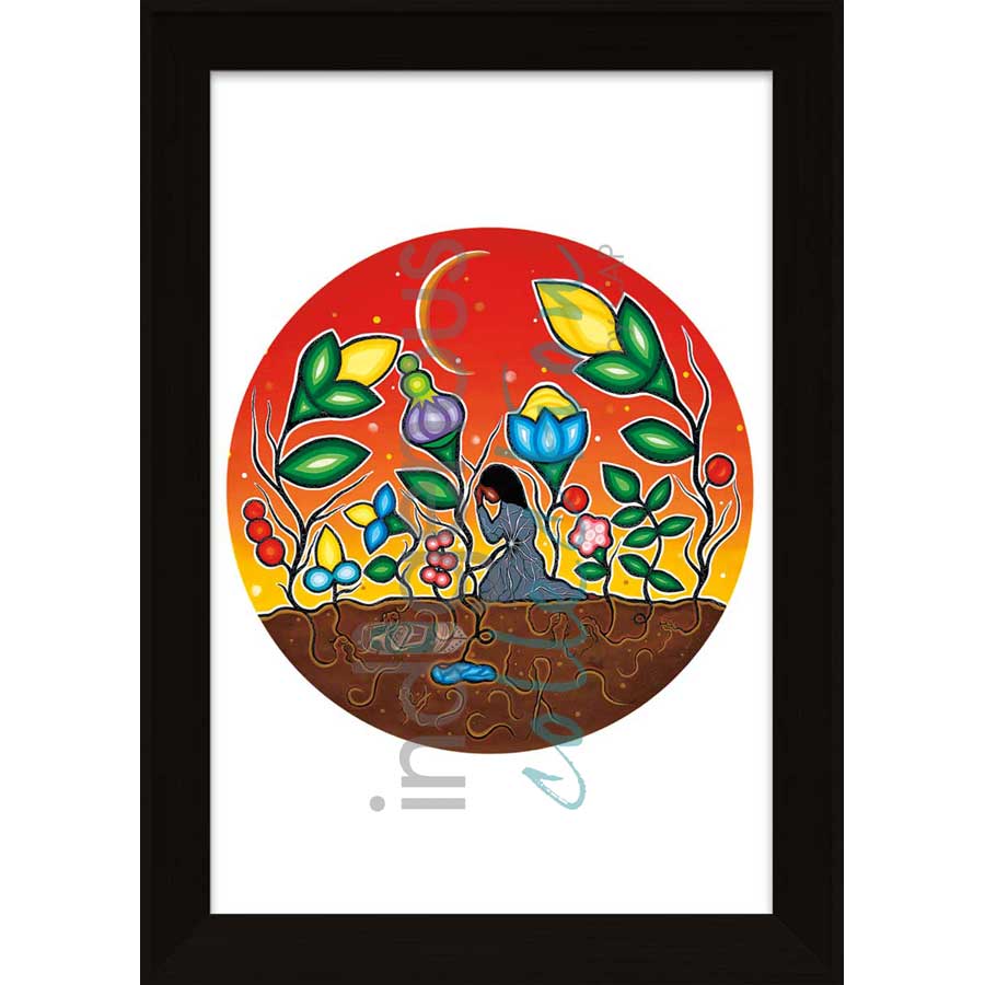 Grief by artist Dawn Chartrand - Ojibway. Indigenous Collection