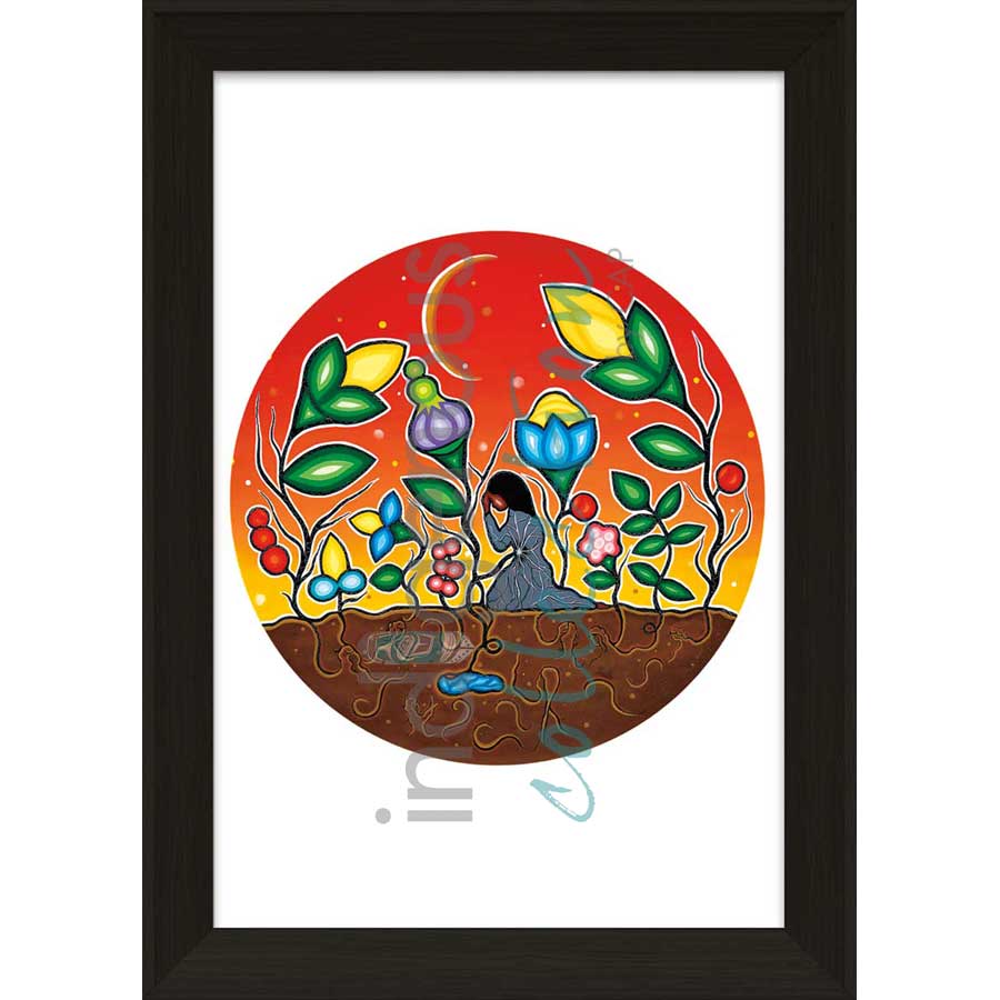 Grief by artist Dawn Chartrand - Ojibway. Indigenous Collection