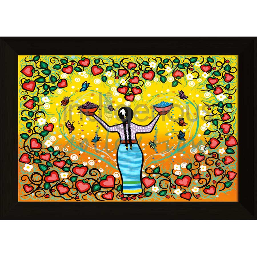 Berry Fast by artist Dawn Chartrand - Ojibway. Indigenous Collection