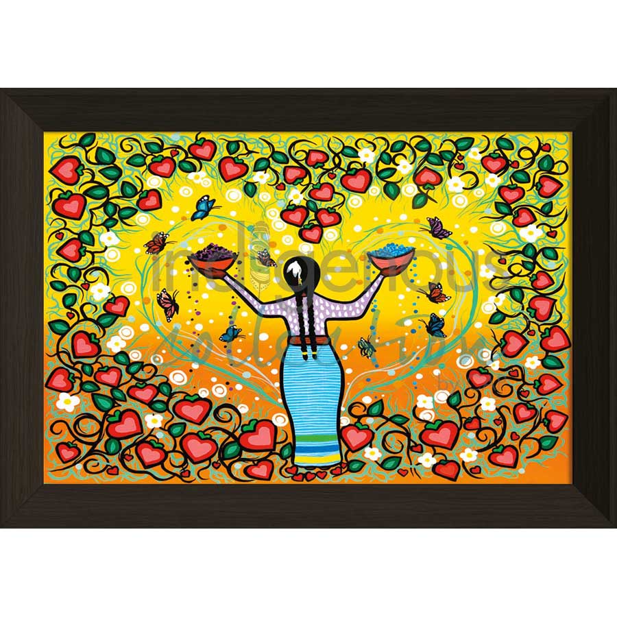 Berry Fast by artist Dawn Chartrand - Ojibway. Indigenous Collection