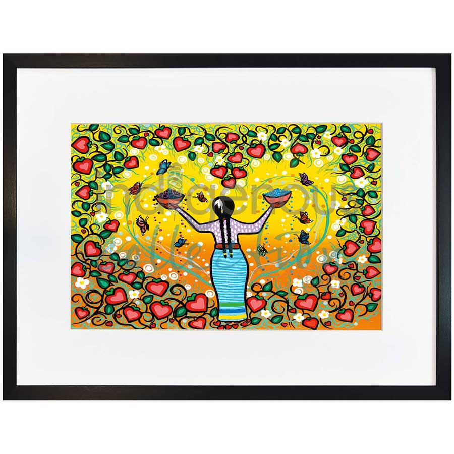 Berry Fast by artist Dawn Chartrand - Ojibway. Indigenous Collection