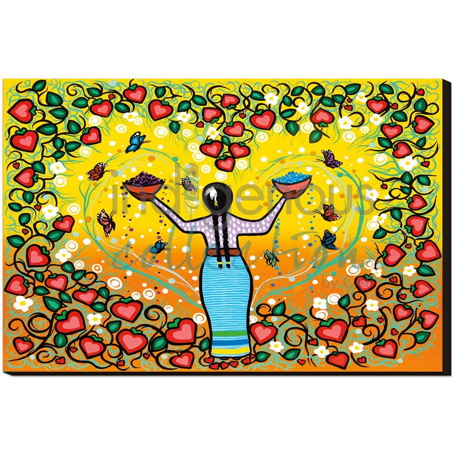 Berry Fast by artist Dawn Chartrand - Ojibway. Indigenous Collection