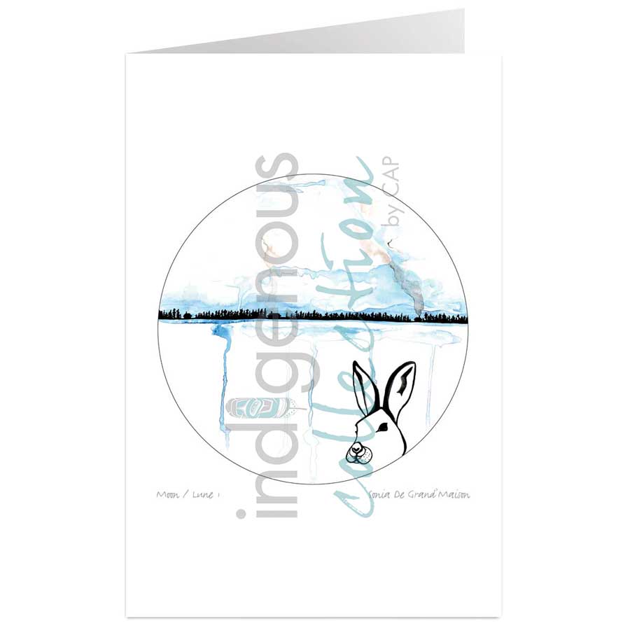 Moon 1  January: Long and cold month where we make wishes and share culture  by artist Sonia De Grand'Maison