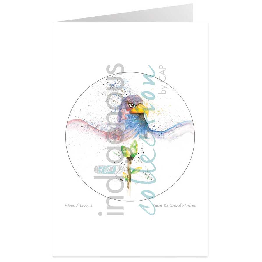 Moon 2  February: Storms month where the eagle appears by artist Sonia De Grand'Maison