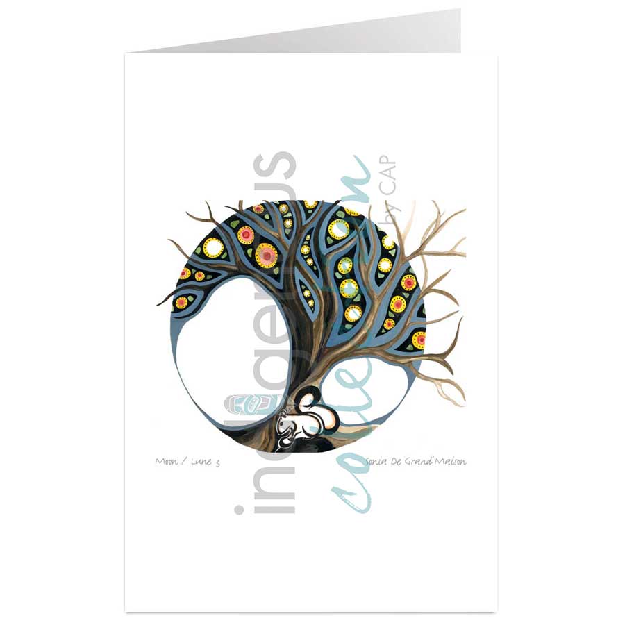 Moon 3  March: Winter softens and sugar making month by artist Sonia De Grand'Maison