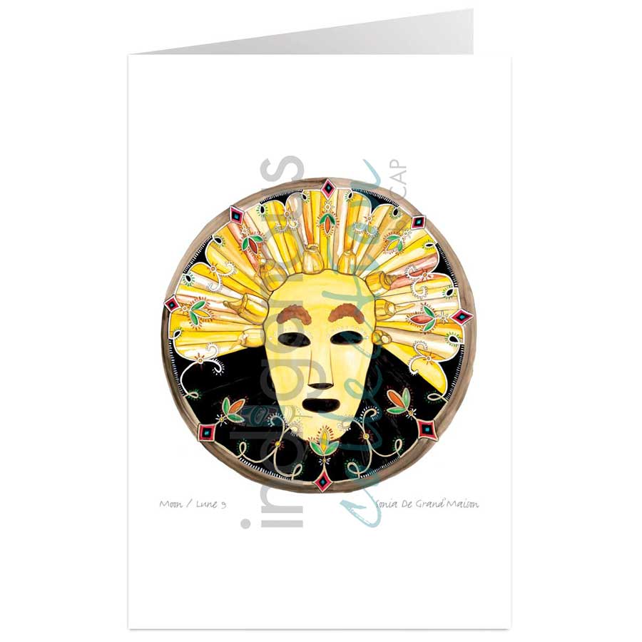 Moon 9  September: Corn month and the departure of migratory birds  by artist Sonia De Grand'Maison