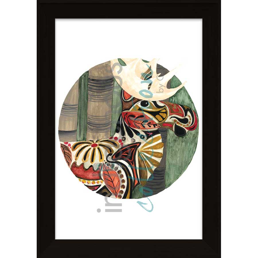 Moon 10  October: Month where the colours of the leaves change, fall, and hunting season by artist Sonia De Grand'Maison - Ilnu. Indigenous Collection