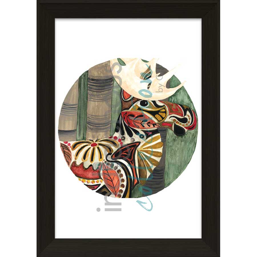 Moon 10  October: Month where the colours of the leaves change, fall, and hunting season by artist Sonia De Grand'Maison - Ilnu. Indigenous Collection