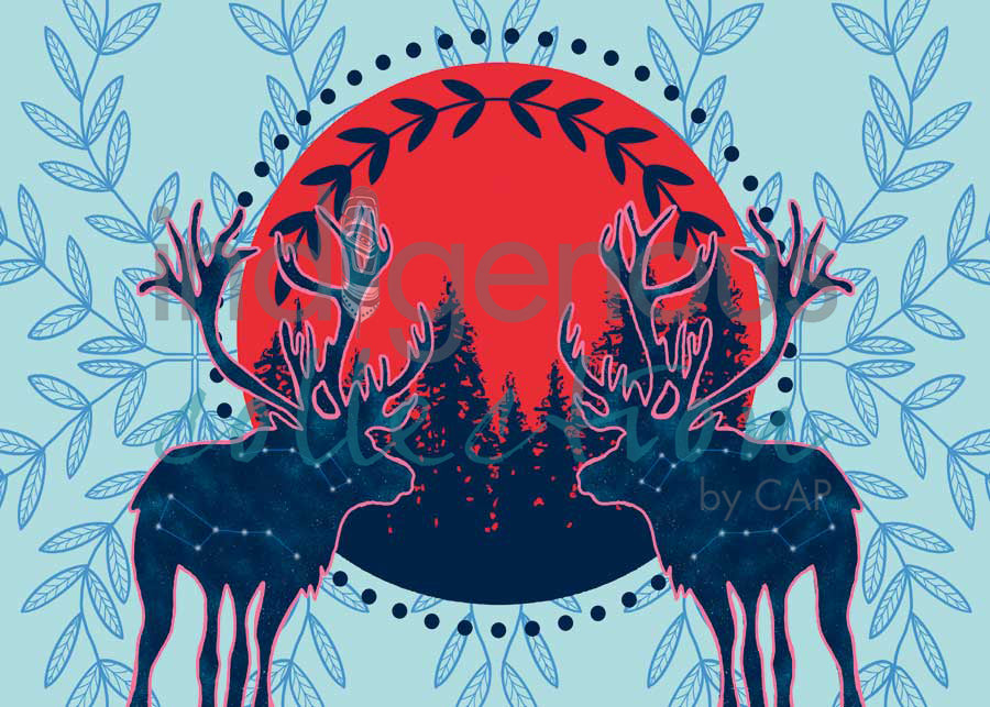 Protéger le sacré by artist Eruoma Awashish