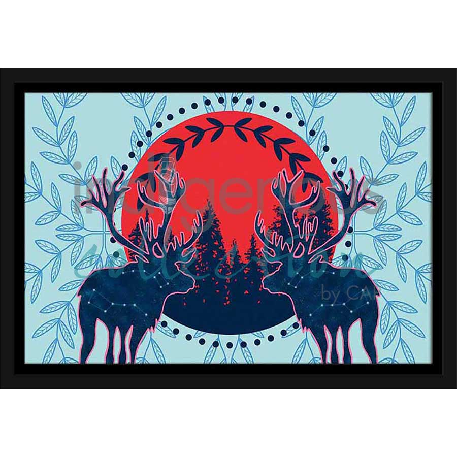 Protéger le sacré by artist Eruoma Awashish - Atikamekw Nehirowisiw . Indigenous Collection