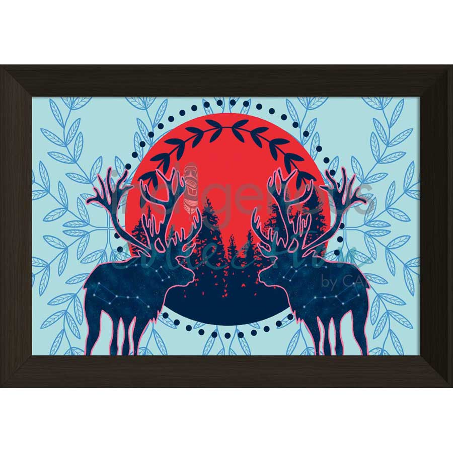 Protéger le sacré by artist Eruoma Awashish - Atikamekw Nehirowisiw . Indigenous Collection