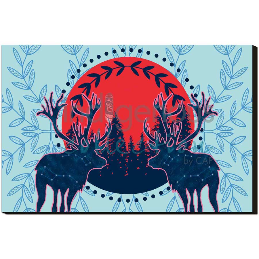 Protéger le sacré by artist Eruoma Awashish - Atikamekw Nehirowisiw . Indigenous Collection