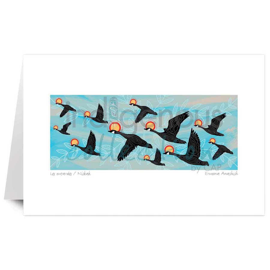 Les outardes / Niskak by artist Eruoma Awashish