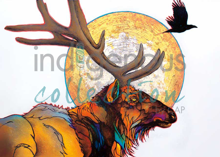 Red Elk by artist Micqaela Jones