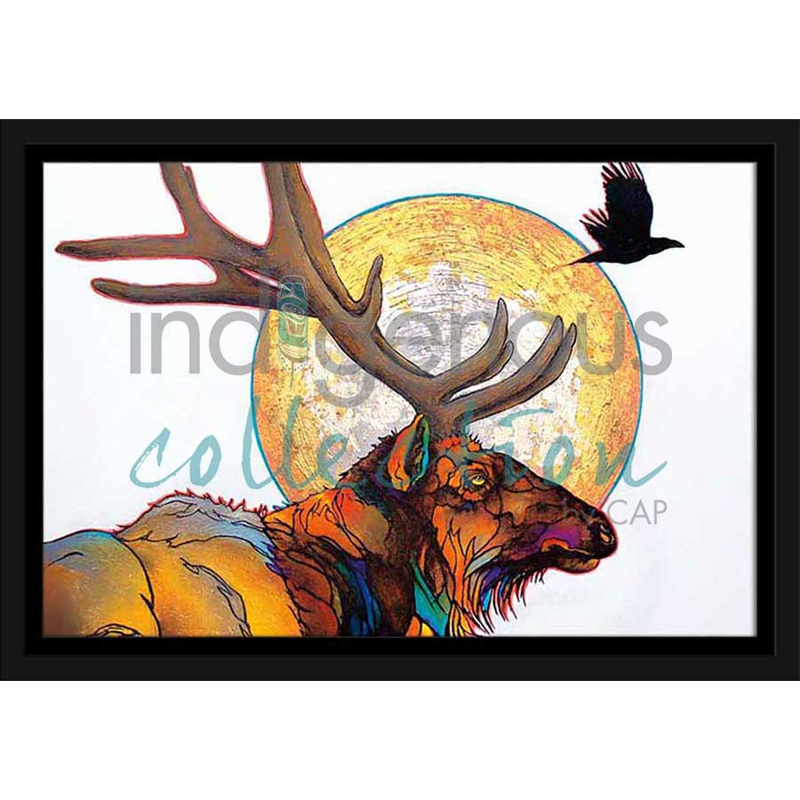 Red Elk by artist Micqaela Jones - Te-Moak. Indigenous Collection