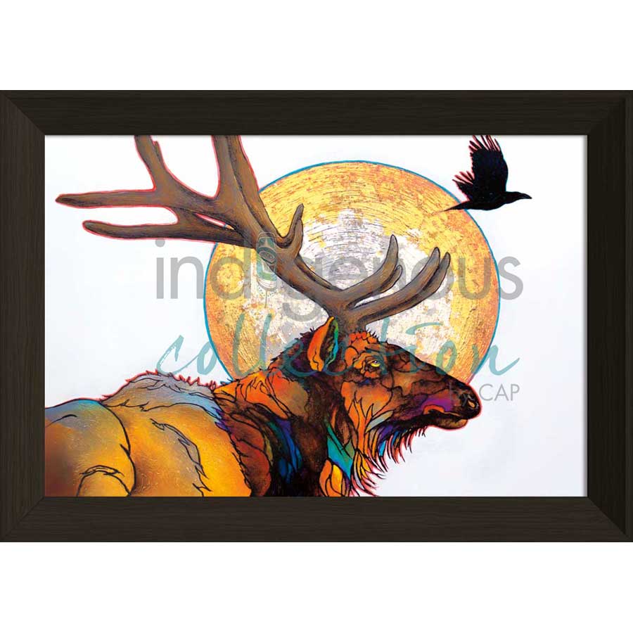 Red Elk by artist Micqaela Jones - Te-Moak. Indigenous Collection